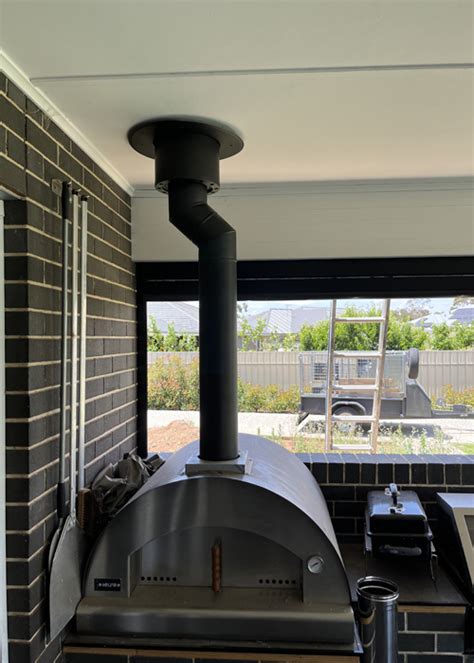 pizza oven flue